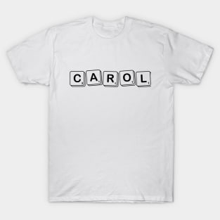 Carol - scrabble tiles personalised name T-Shirt